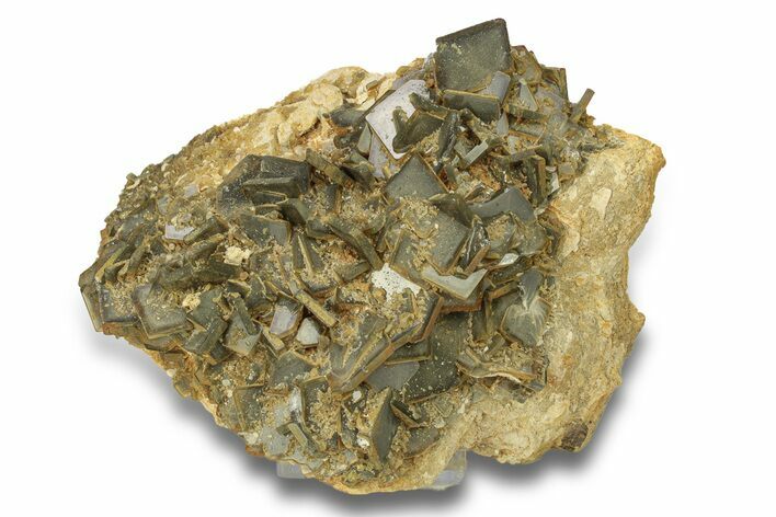 Gray-Green Tabular Barite With Phantoms - Peru #277248
